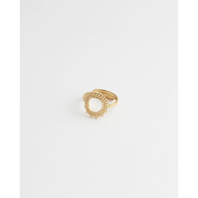 'SUNSET' RING GOLD - STAINLESS STEEL (ADJUSTABLE)