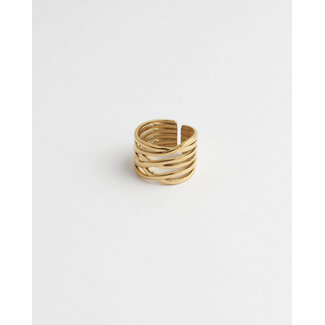 'LINDSAY' RING - STAINLESS STEEL (ADJUSTABLE)