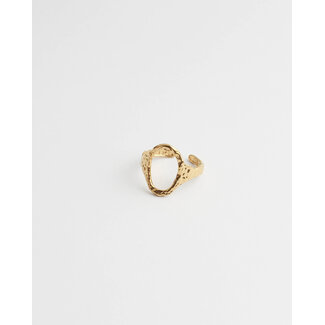 'Liliane' ring gold - stainless steel (verstelbaar)