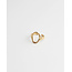'Liliane' ring gold - stainless steel (adjustable)