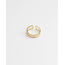 'Dunya' Ring Gold - stainless steel (verstelbaar)