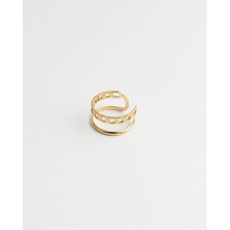 Verona 'Ring Gold - Acero inoxidable (ajustable)