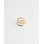 'Verona' ring gold - stainless steel (adjustable)