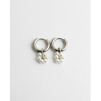 "Lieve" Boucles d'oreilles ARGENT - Acier inoxydable