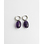 Pendientes 'Violet' PLATA - Acero inoxidable