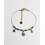 "Kyra" Bracelet GOLD TURQUOISE - Stainless steel