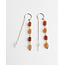 Daniëlle earrings ORANGE SILVER - Stainless Steel