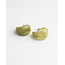 Green chunky hoops gold - stainless steel