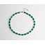 Collier 'Oliviana' Vert - acier inoxydable