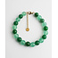 Bracelet 'Oliviana' Vert - acier inoxydable