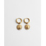 'Sunflower' PENDIENTES ORO - Acero Inoxidable