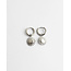 'Sunflower' PENDIENTES PLATA - Acero Inoxidable