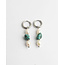 'Cyaan' BOUCLES D'OREILLES ARGENT - Acier inoxydable