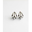 Boucles d'oreilles 'Juliette' argent - plaqué or