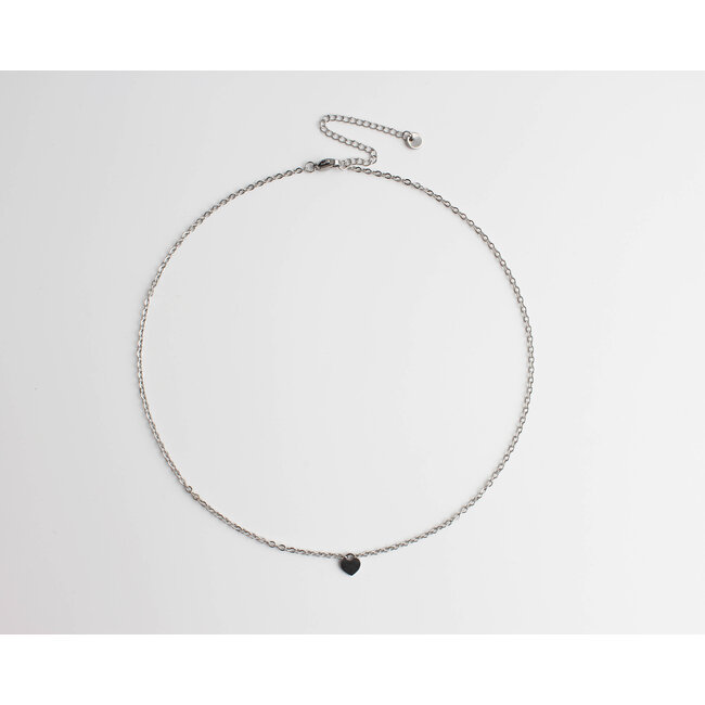 COLLIER 'Silver Heart' - Acier Inoxydable