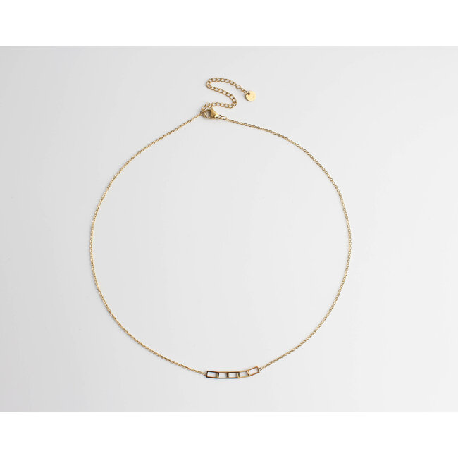 'Babette' necklace gold - stainless steel