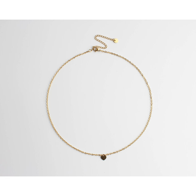 COLLIER 'Golden Heart' - Acier Inoxydable