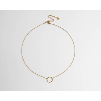 Collier à moins de 10 euros- Cercle strass doré- Cadeaux bijoux