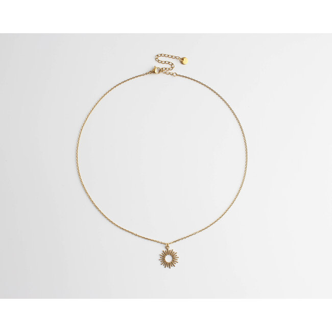 'Here comes the sun' collier Acier Inoxydable