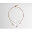 2 layer 'Lieve' necklace white - stainless steel