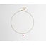 Oval 'Dana' Necklace Pink - stainless steel