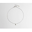 Collier 'Feline' Blanc & Argent - Acier Inoxydable