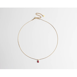 Collier 'Karma' Or Rose - Acier Inoxydable