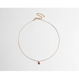 'Karma' Necklce Pink Gold - Stainless Steel