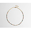 'Tira' NECKLACE Nutural Stones Multicolor- Stainless Steel