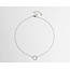 Collier Cercle Argent- acier inoxydable