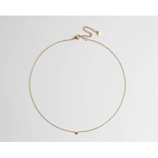 'Ein glückliches Herz' Halskette Gold - Edelstahl