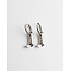 'Cowboy boots' earrings silver - stainless steel