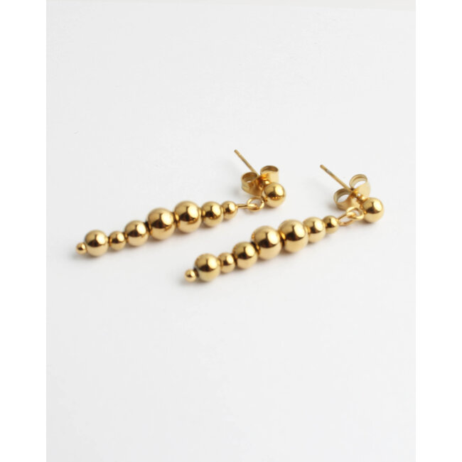 "Jailey" Boucles d'oreilles OR - Acier inoxydable