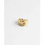 Smiley ring gold - stainless steel (adjustable)