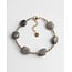 Bracelet 'Indy' Labradorite - acier inoxydable