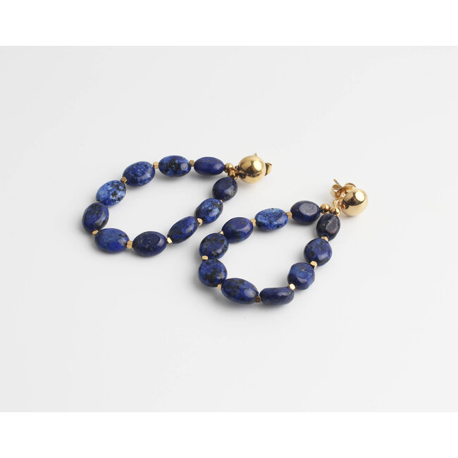 'Sarahlee' earrings Blue - stainless steel