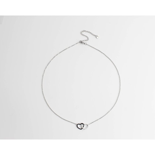 Collier 'I Love you' argent - acier inoxydable