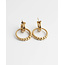 'Lisette' earrings gold - stainless steel