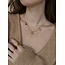 Collar 'Smile like a star' oro - acero inoxidable