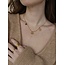 'Smile like a star' necklace gold - stainless steel