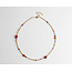 'Dahpne' necklace Orange - stainless steel