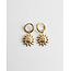 'Sunchild' earrings gold - stainless steel