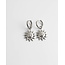 Boucles d'oreilles 'Sunchild' argent - acier inoxydable