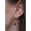 Boucles d'oreilles 'Happy mix' doré - acier inoxydable