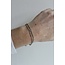 Pulsera estrella minimalista de 2 capas oro - acero inoxidable