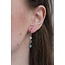 Boucles d'oreilles 'Bibi' rose & doré - acier inoxydable