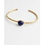 Bracciale 'Florine' pietra blu - acciaio inossidabile