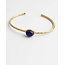 Pulsera 'Florine' piedra azul - acero inoxidable