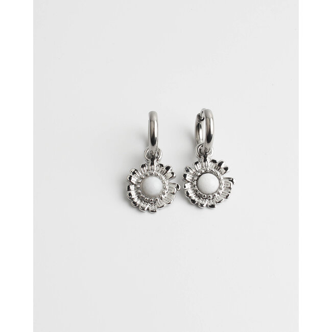'Melanie' earrings silver - stainless steel