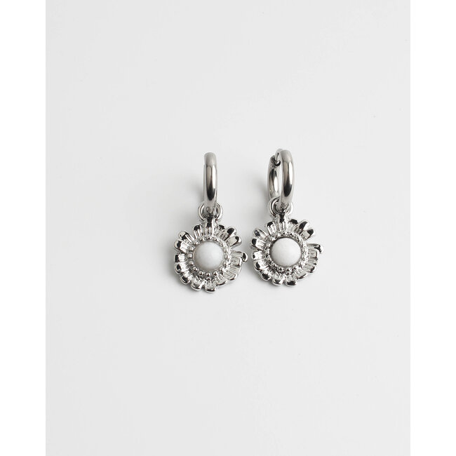 Pendientes 'Melanie' plata - acero inoxidable